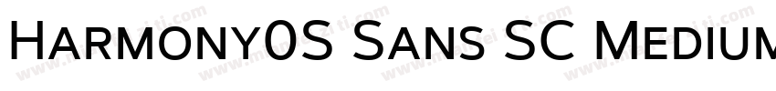 Harmony0S Sans SC Medium字体转换